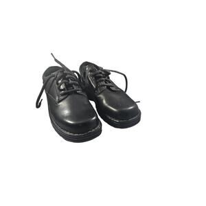 Eastland Womens Black Leather Oxford Shoes Size 10 Lace Up Comfort Work Uniform